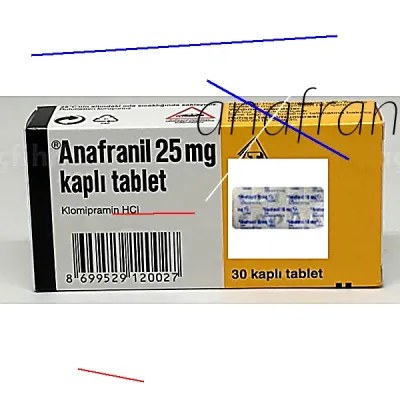 Anafranil 25 mg prix